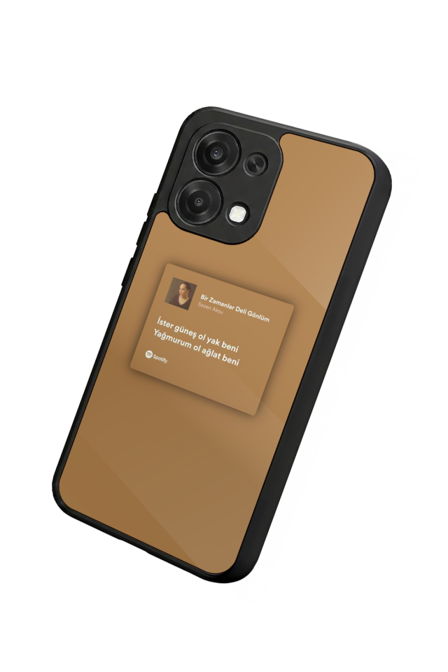 Oppo A6 Pro Uyumlu Sarki Sozleri Tasarımlı Glossy Premium Kılıf