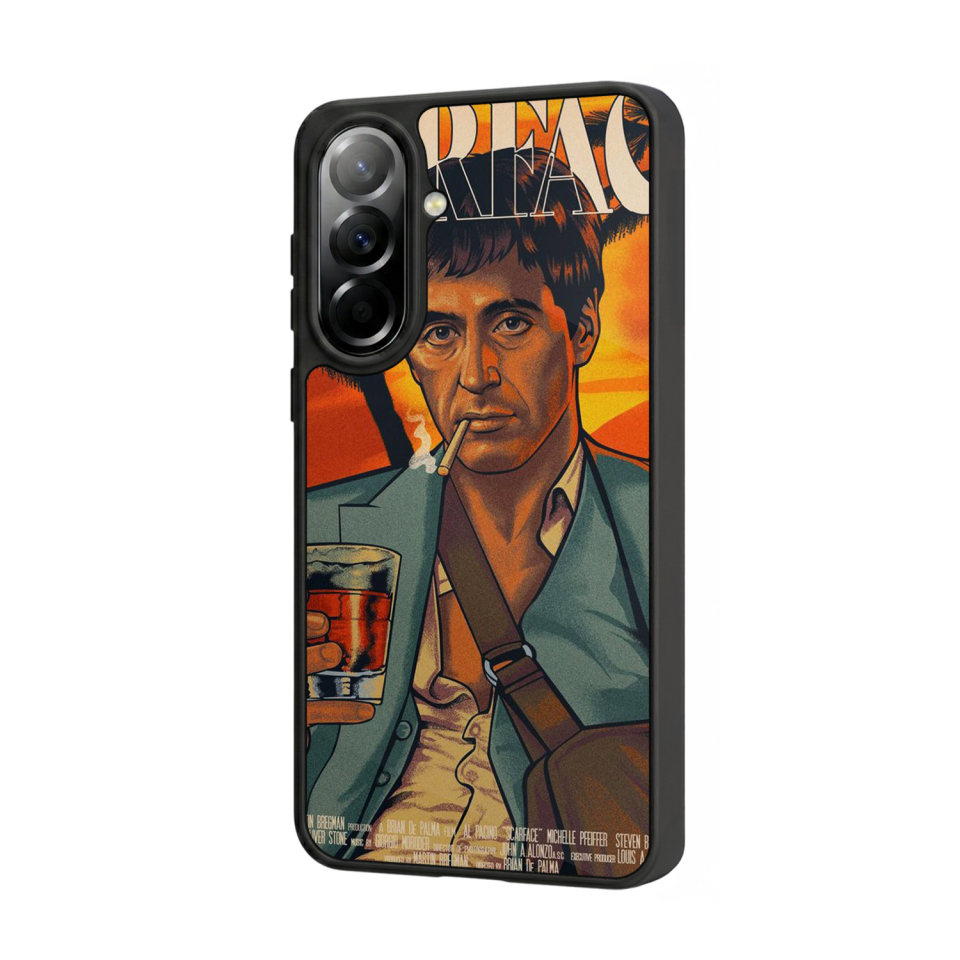 Samsung Galaxy A57 Uyumlu Scarface Tasarımlı Glossy Premium Kılıf