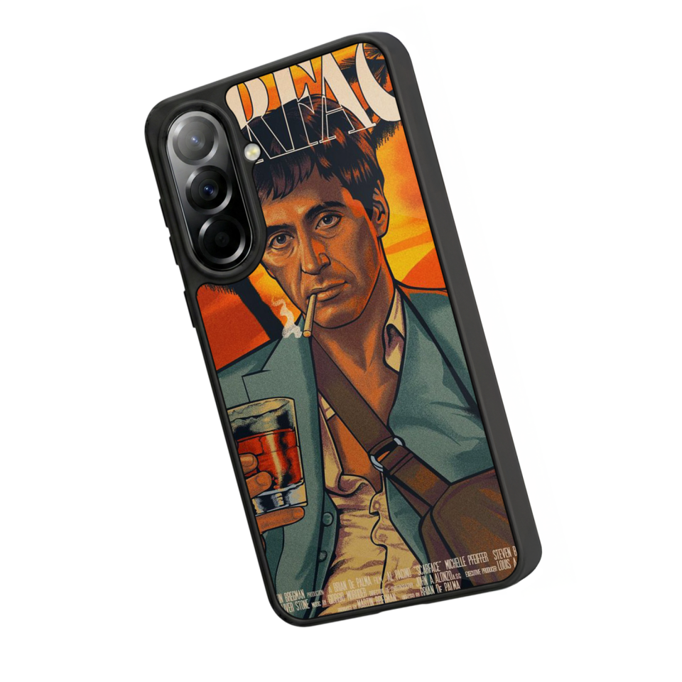 Samsung Galaxy A57 Uyumlu Scarface Tasarımlı Glossy Premium Kılıf