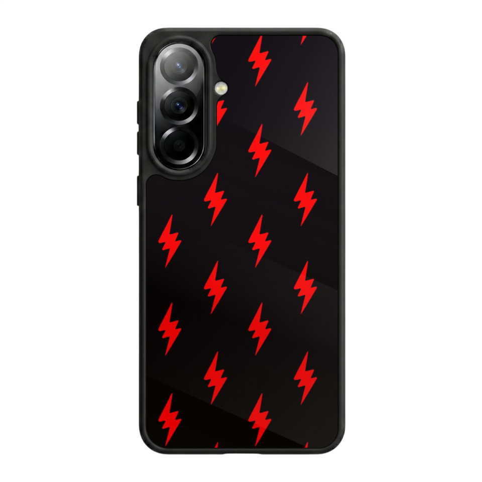 Samsung Galaxy A57 Uyumlu Simsek Tasarımlı Glossy Premium Kılıf