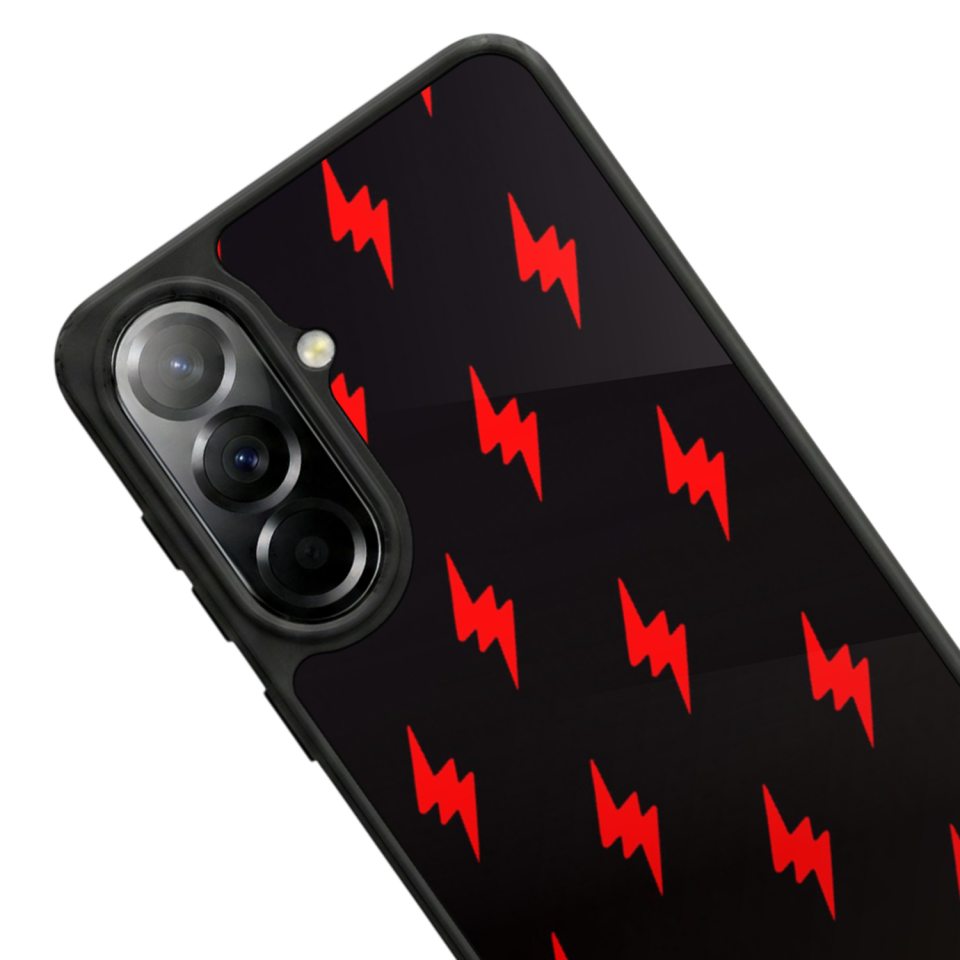 Samsung Galaxy A57 Uyumlu Simsek Tasarımlı Glossy Premium Kılıf