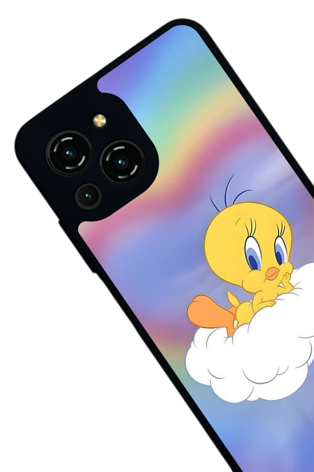 Reeder S23 Pro Max Uyumlu tweety Tasarımlı Glossy Premium Kılıf