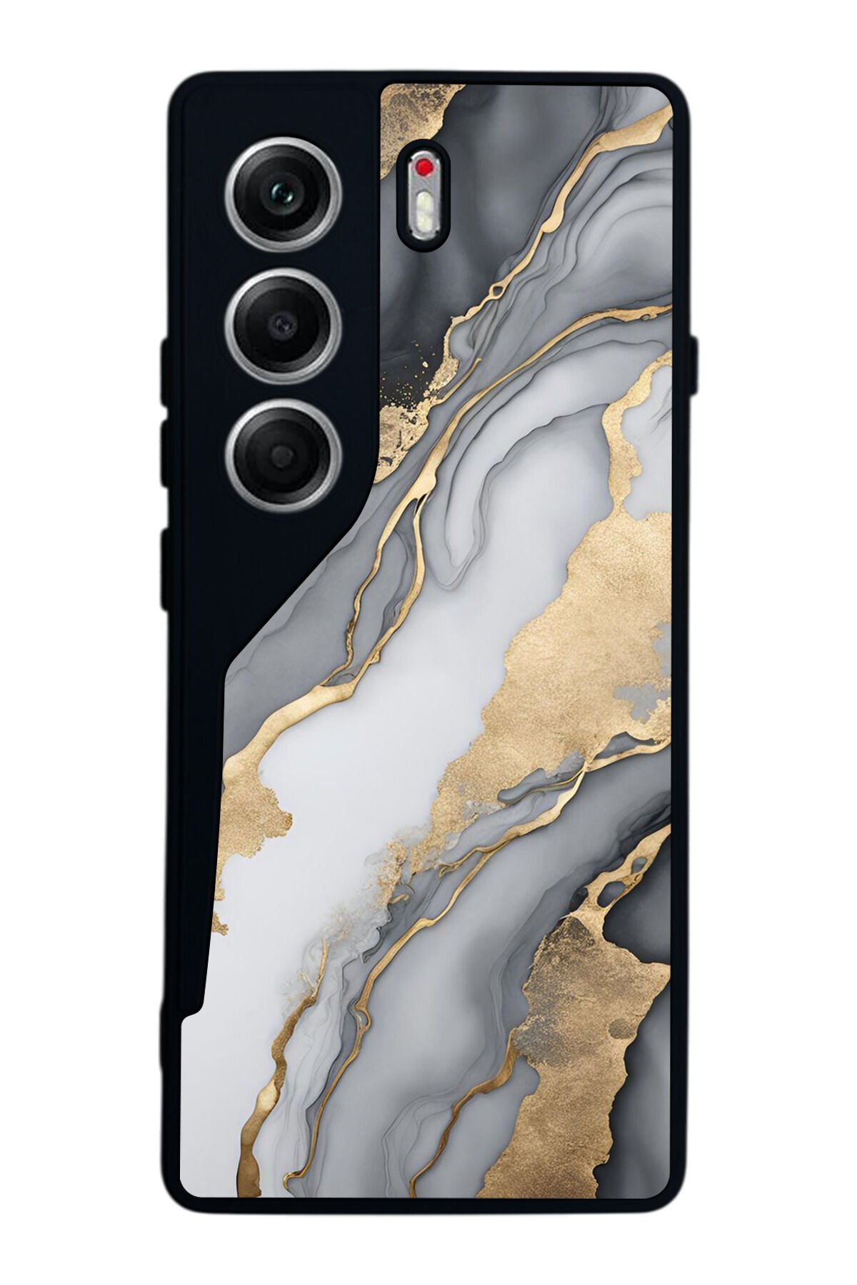Tecno Camon 40 Uyumlu Mermer Marble Tasarımlı Glossy Premium Kılıf