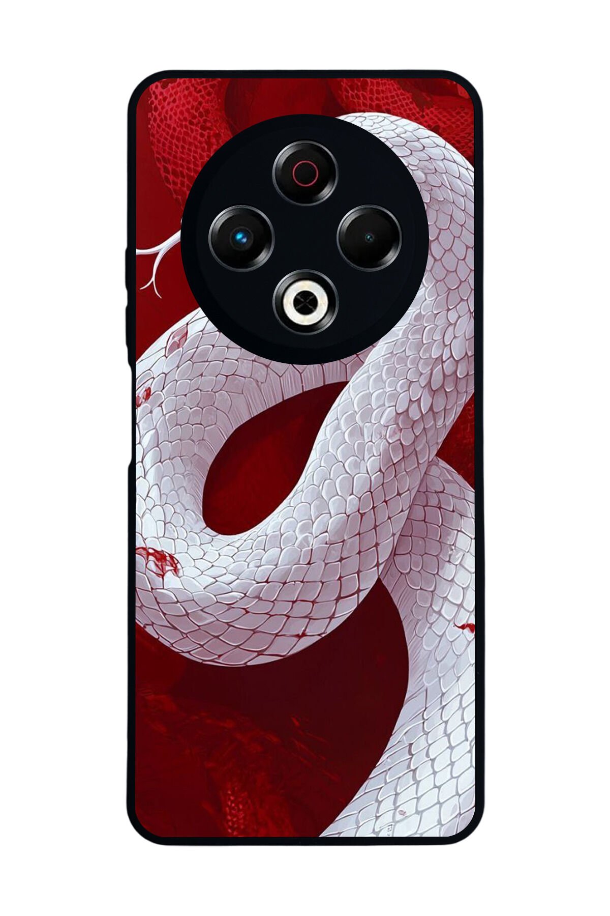 Tecno Spark 30 Uyumlu Yılan Tasarımlı Glossy Premium Kılıf