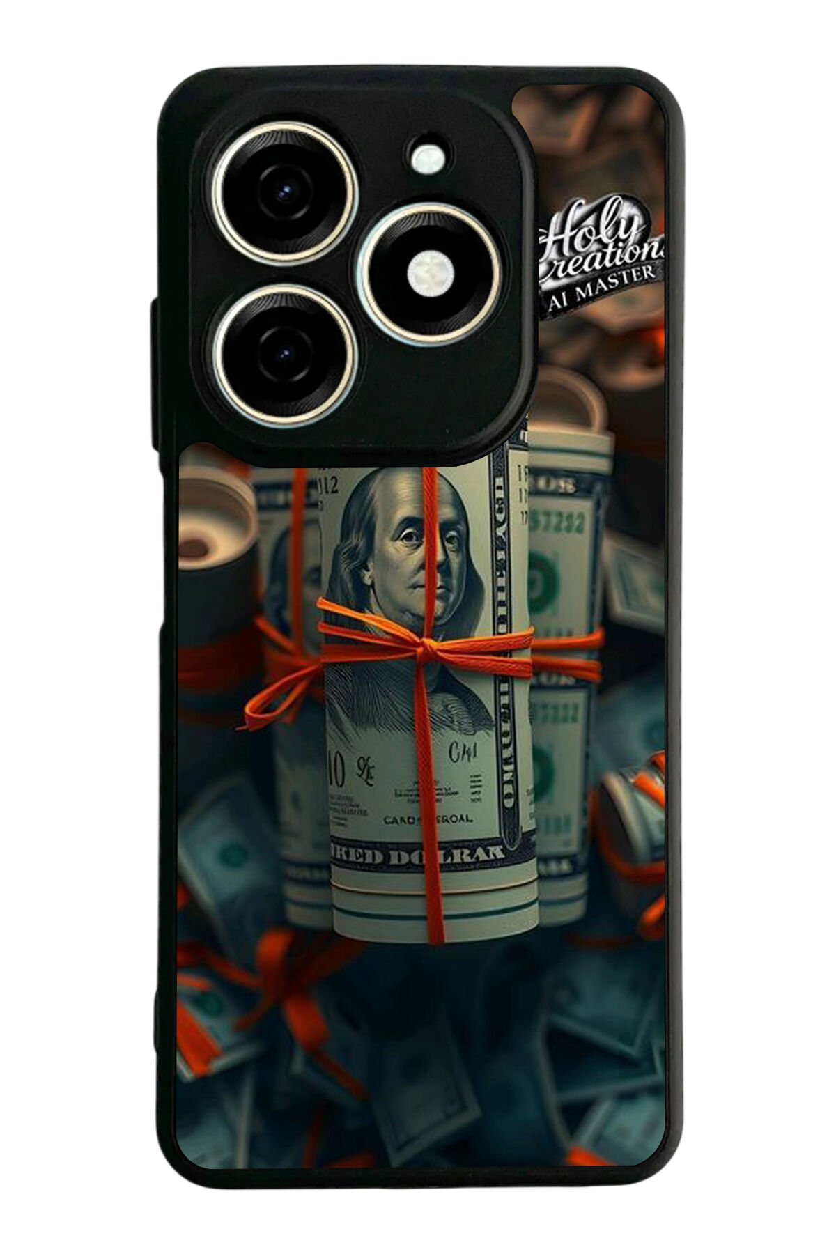 Infınıx Smart 8 Pro Uyumlu Para Tasarımlı Glossy Premium Kılıf