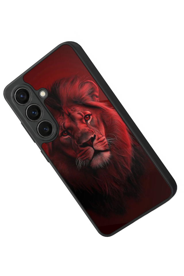 Samsung Galaxy S26 Uyumlu Aslan Tasarımlı Glossy Premium Kılıf