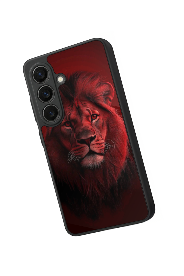 Samsung Galaxy S26 Uyumlu Aslan Tasarımlı Glossy Premium Kılıf