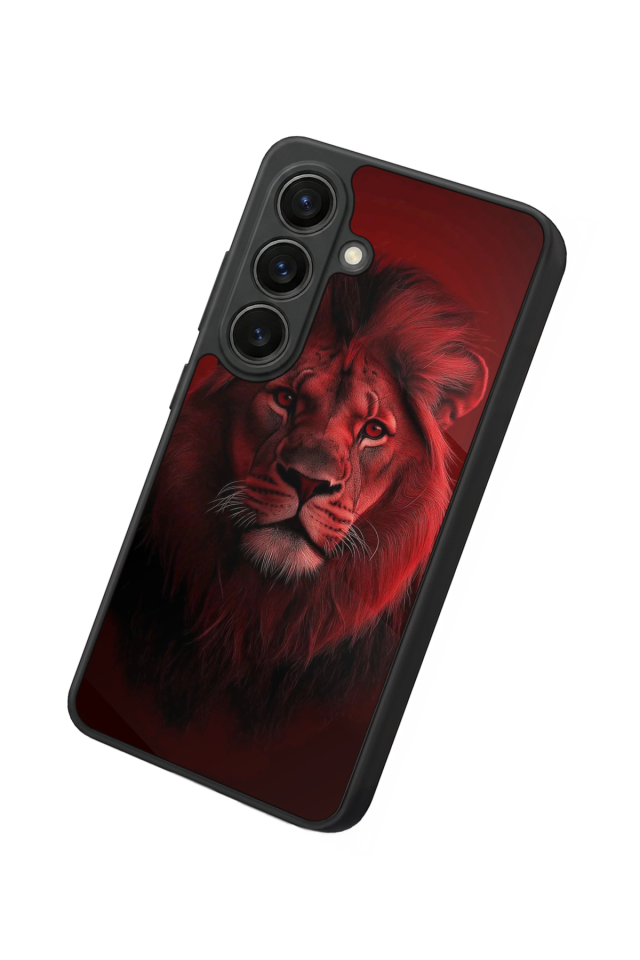 Samsung Galaxy S26 Uyumlu Aslan Tasarımlı Glossy Premium Kılıf