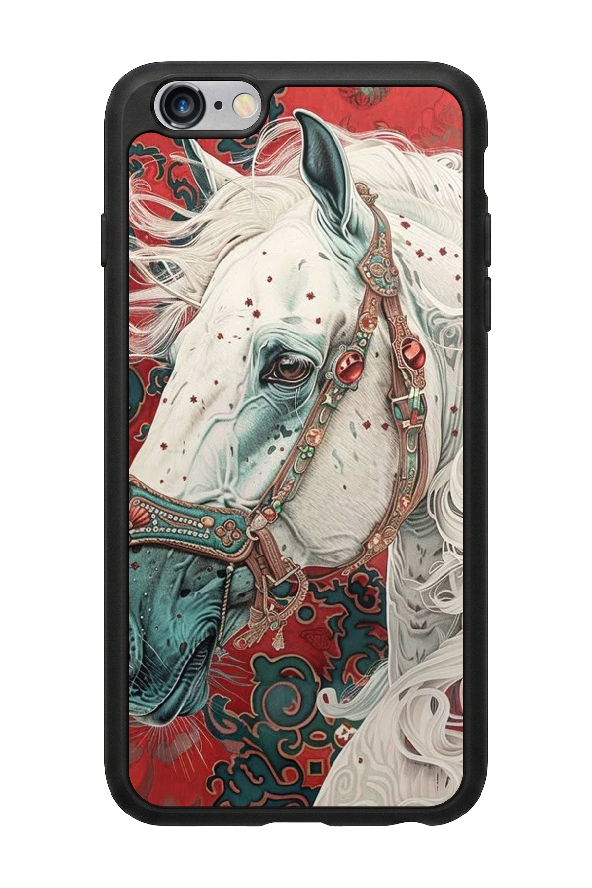 iPhone 6s Plus Uyumlu At Horse Tasarımlı Glossy Premium Kılıf