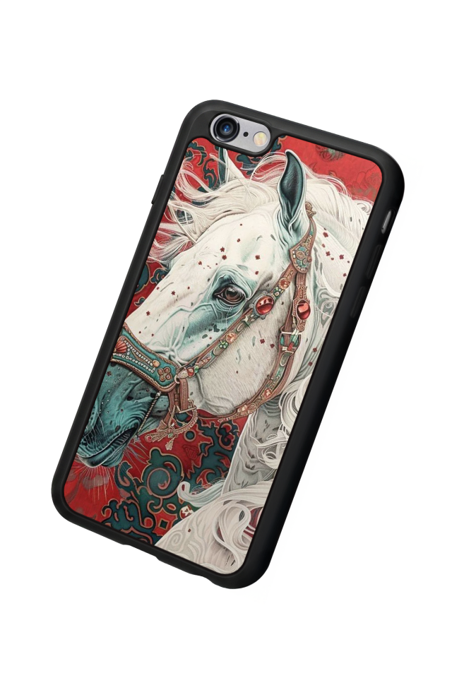 iPhone 6s Plus Uyumlu At Horse Tasarımlı Glossy Premium Kılıf