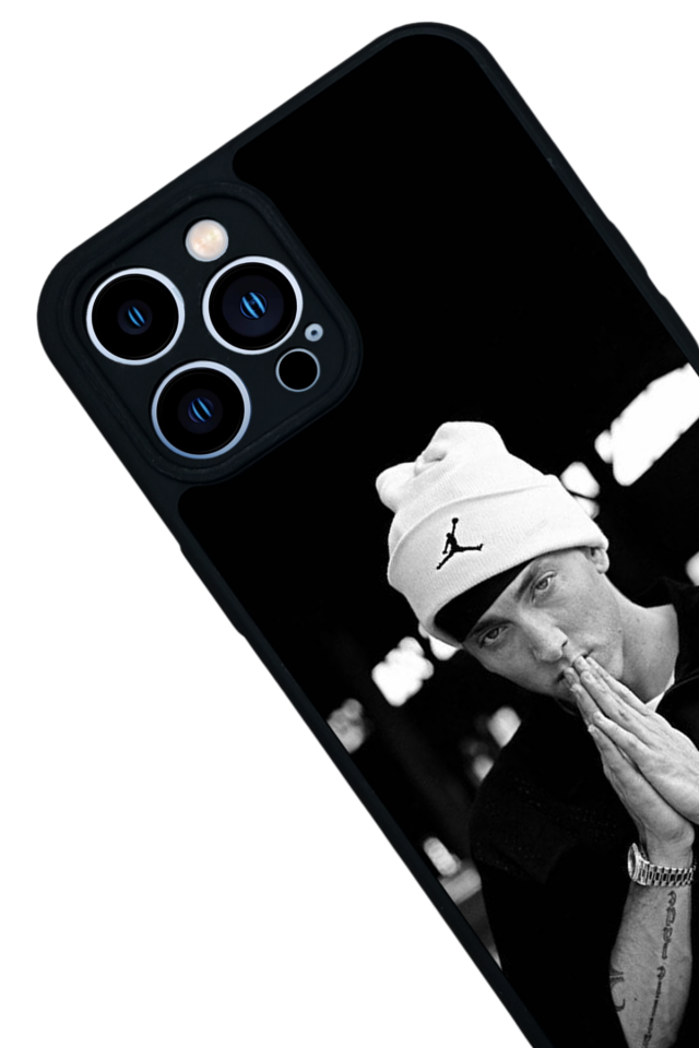 iPhone 13 Pro Max Uyumlu Eminem Tasarımlı Glossy Premium Kılıf