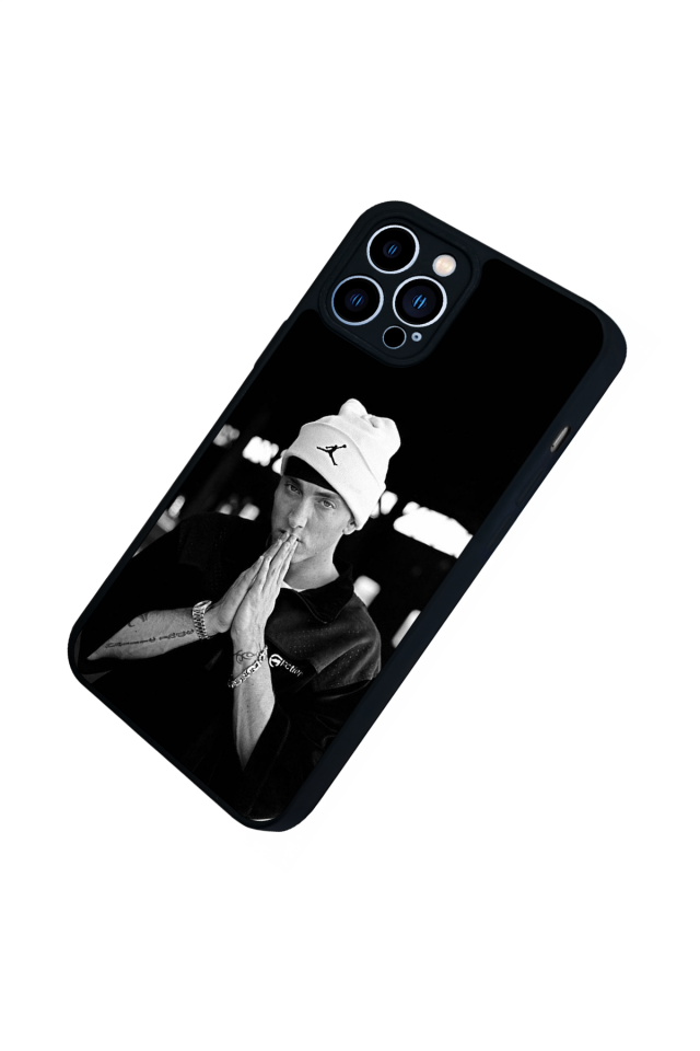 iPhone 13 Pro Max Uyumlu Eminem Tasarımlı Glossy Premium Kılıf