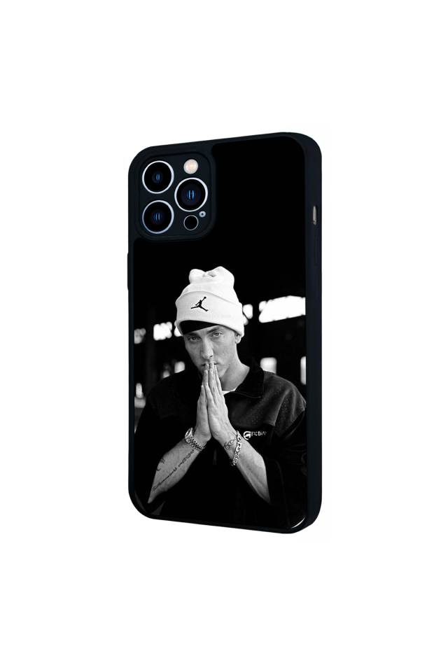 iPhone 13 Pro Max Uyumlu Eminem Tasarımlı Glossy Premium Kılıf