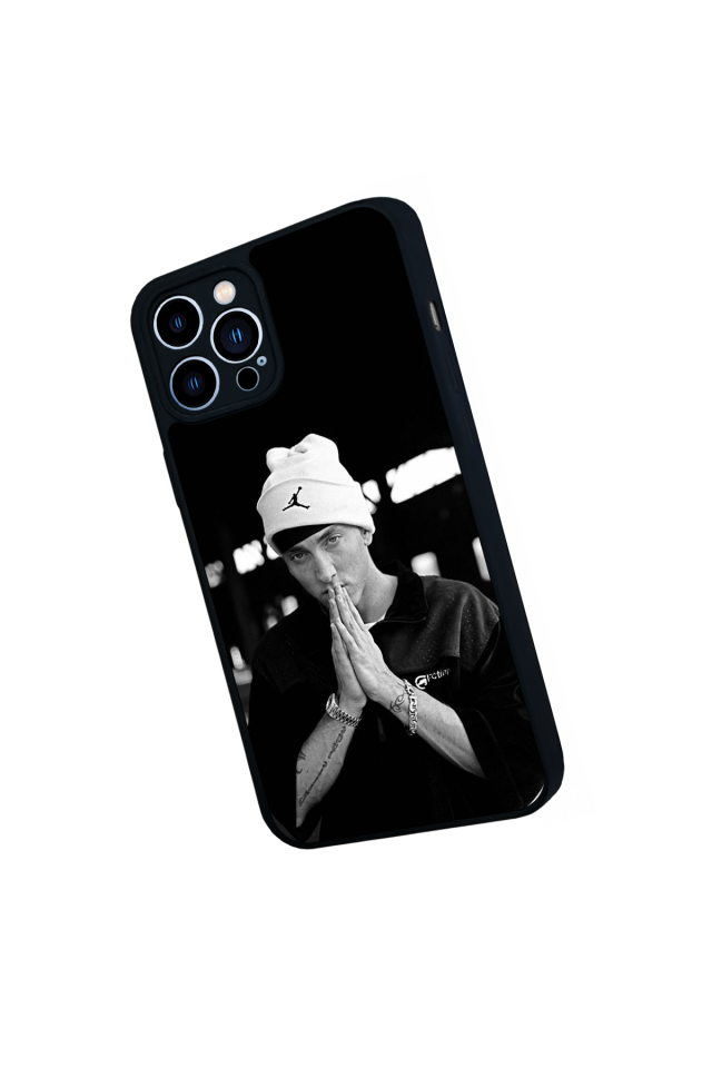 iPhone 13 Pro Max Uyumlu Eminem Tasarımlı Glossy Premium Kılıf