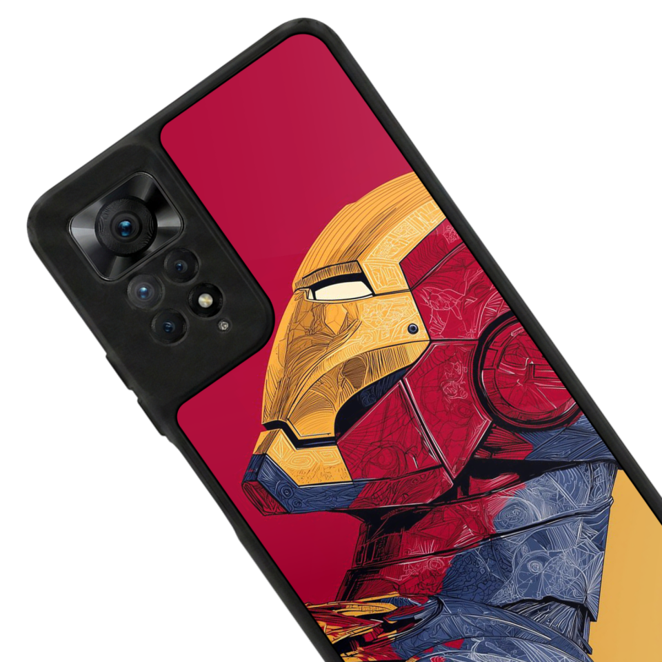 Xiaomi Redmi Note 11 Pro Uyumlu  Iron Man ( Demir Adam ) Tasarımlı Glossy Premium Kılıf