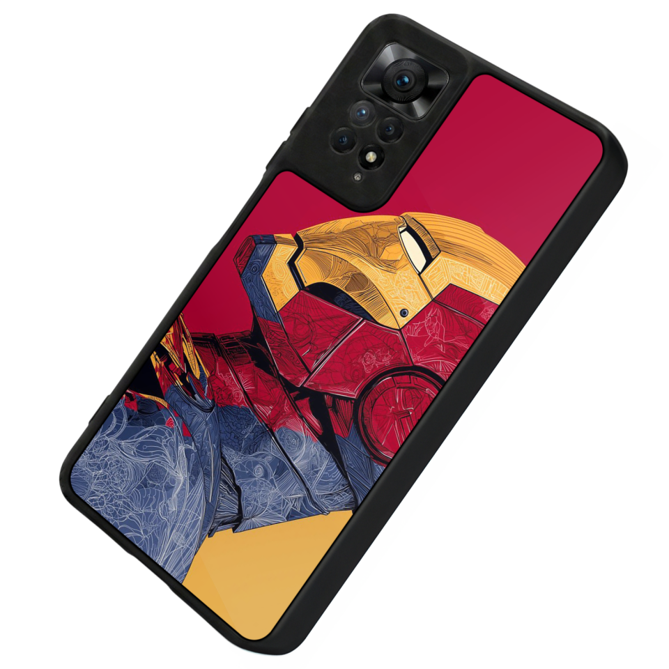 Xiaomi Redmi Note 11 Pro Uyumlu  Iron Man ( Demir Adam ) Tasarımlı Glossy Premium Kılıf