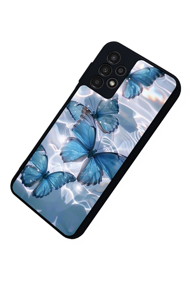 Samsung Galaxy A13 Uyumlu Kelebek Tasarımlı Glossy Premium Kılıf