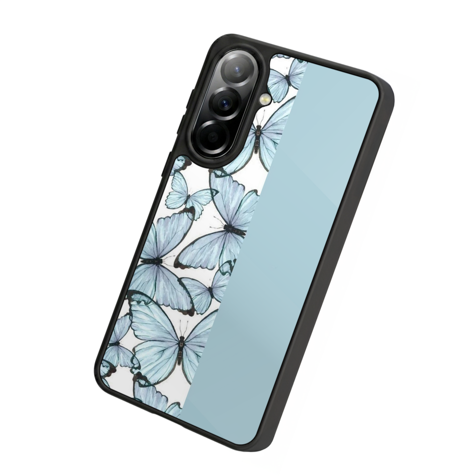 Samsung Galaxy A37 Uyumlu Kelebek Tasarımlı Glossy Premium Kılıf