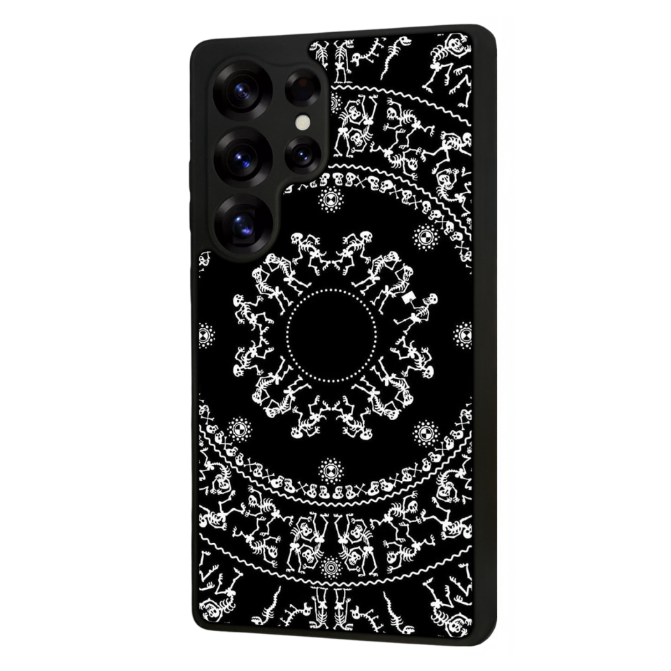 Samsung Galaxy S25 Ultra Uyumlu Mandala Tasarımlı Glossy Premium Kılıf