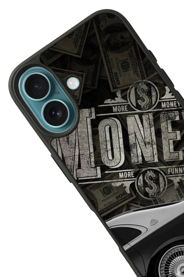 iPhone 16 Uyumlu Money Para Tasarımlı Glossy Premium Kılıf