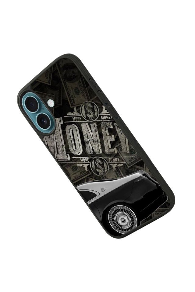 iPhone 16 Uyumlu Money Para Tasarımlı Glossy Premium Kılıf