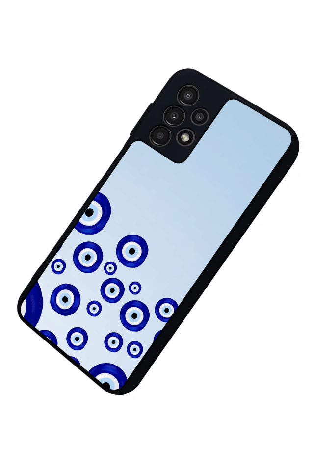 Samsung Galaxy A23 Uyumlu Nazar Tasarımlı Glossy Premium Kılıf