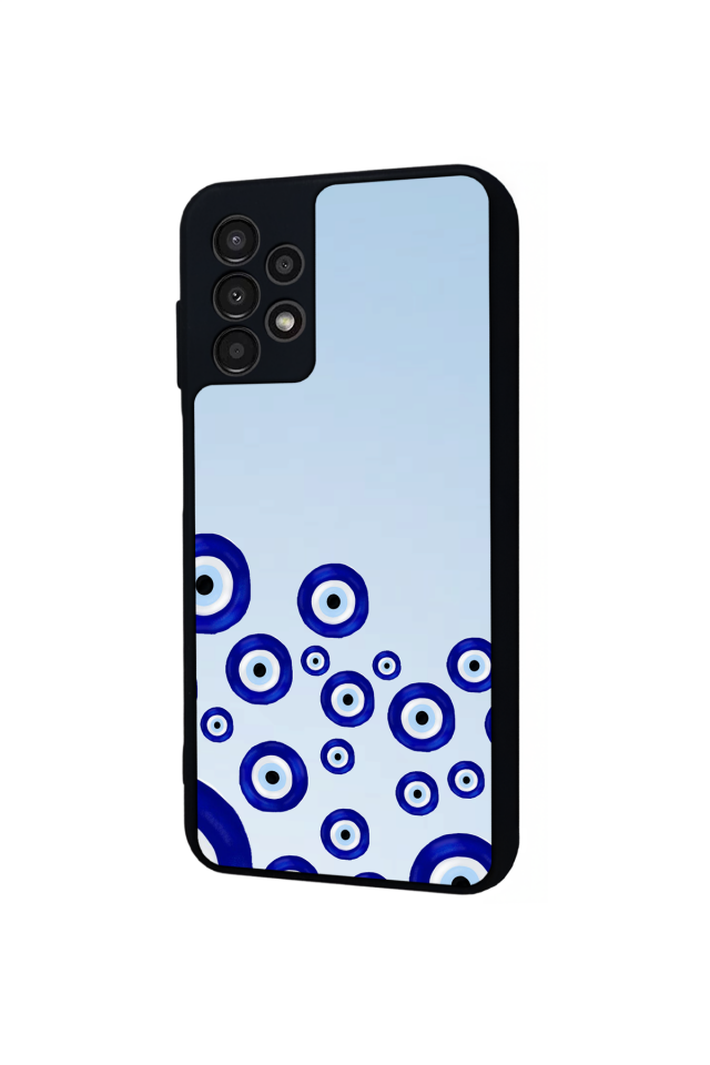 Samsung Galaxy A23 Uyumlu Nazar Tasarımlı Glossy Premium Kılıf