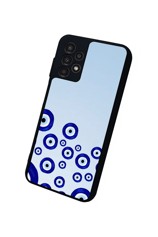 Samsung Galaxy A23 Uyumlu Nazar Tasarımlı Glossy Premium Kılıf