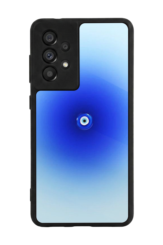 Samsung Galaxy A73 Uyumlu Nazar Tasarımlı Glossy Premium Kılıf