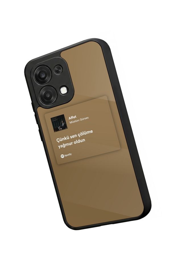 Oppo A6 Pro Uyumlu Sarki Sozleri Tasarımlı Glossy Premium Kılıf