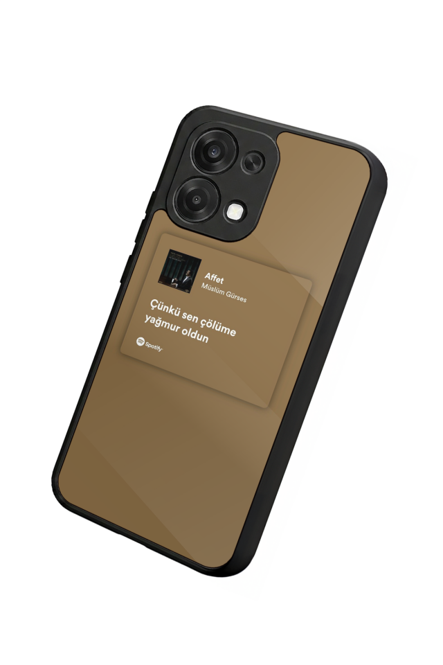Oppo A6 Pro Uyumlu Sarki Sozleri Tasarımlı Glossy Premium Kılıf