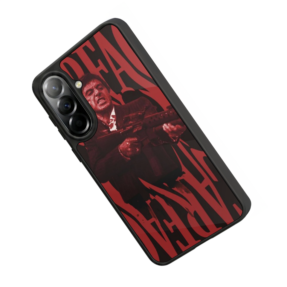 Samsung Galaxy A57 Uyumlu Scarface Tasarımlı Glossy Premium Kılıf