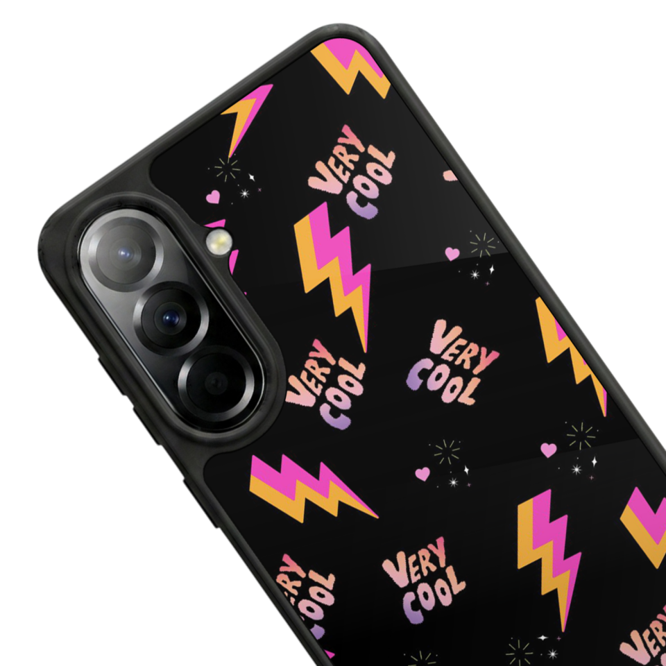 Samsung Galaxy A57 Uyumlu Simsek Tasarımlı Glossy Premium Kılıf