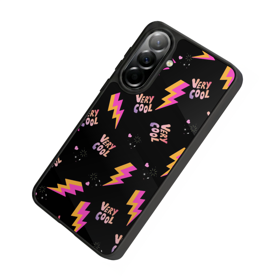 Samsung Galaxy A57 Uyumlu Simsek Tasarımlı Glossy Premium Kılıf