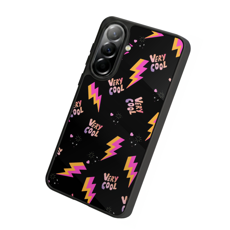 Samsung Galaxy A57 Uyumlu Simsek Tasarımlı Glossy Premium Kılıf