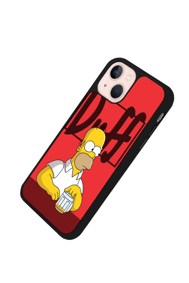 iPhone 15 Plus Uyumlu The Simpsons Tasarımlı Glossy Premium Kılıf