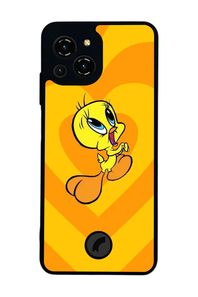 Reeder S23 Pro Max Uyumlu tweety Tasarımlı Glossy Premium Kılıf