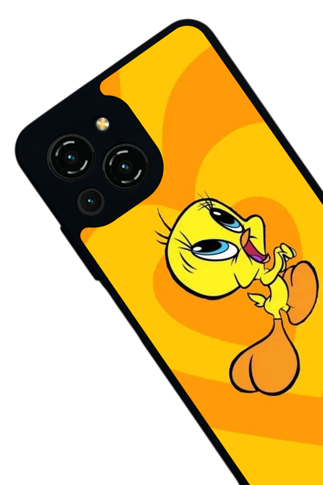 Reeder S23 Pro Max Uyumlu tweety Tasarımlı Glossy Premium Kılıf