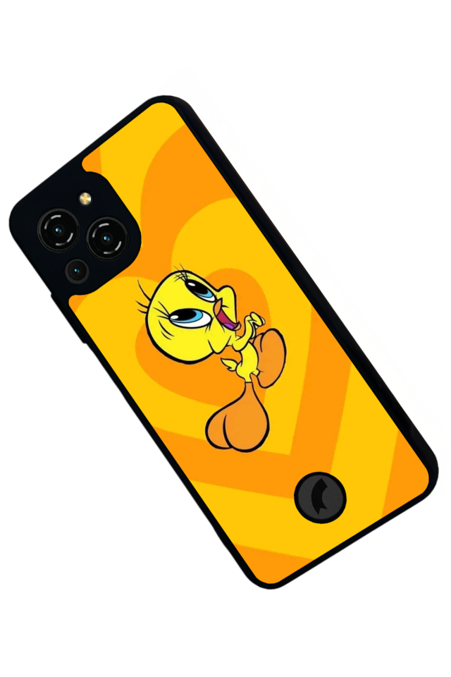 Reeder S23 Pro Max Uyumlu tweety Tasarımlı Glossy Premium Kılıf