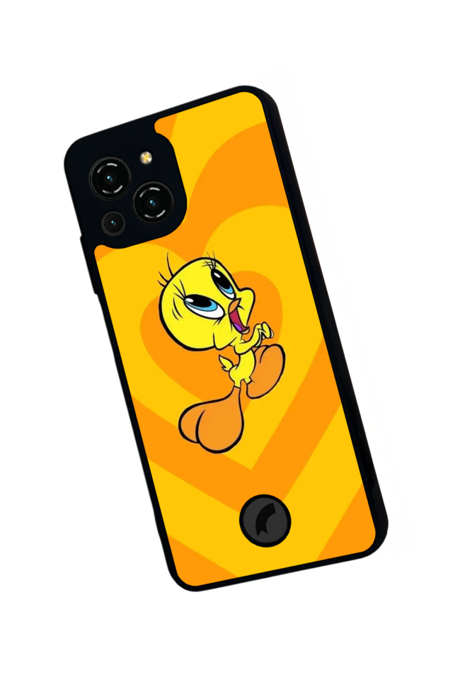 Reeder S23 Pro Max Uyumlu tweety Tasarımlı Glossy Premium Kılıf