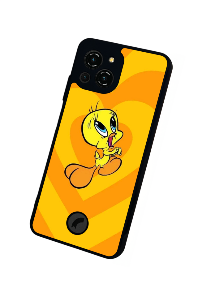 Reeder S23 Pro Max Uyumlu tweety Tasarımlı Glossy Premium Kılıf