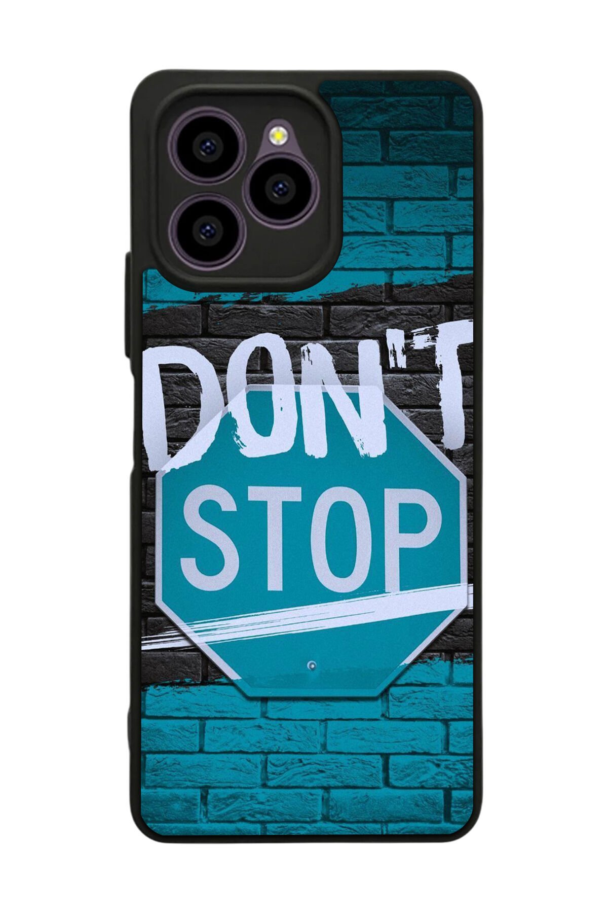Omix X6 Uyumlu Dont Stop Tasarımlı Glossy Premium Kılıf