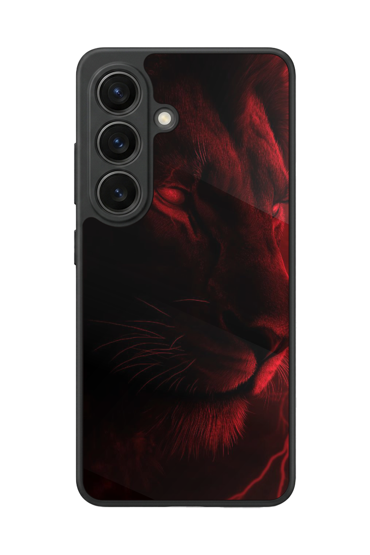 Samsung Galaxy S26 Uyumlu Aslan Tasarımlı Glossy Premium Kılıf