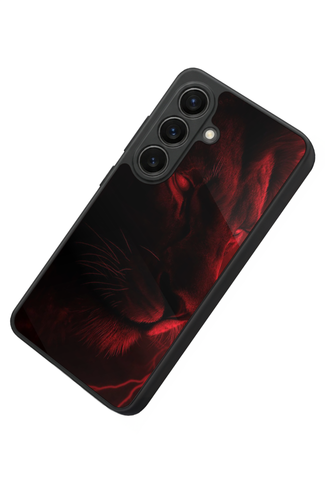 Samsung Galaxy S26 Uyumlu Aslan Tasarımlı Glossy Premium Kılıf