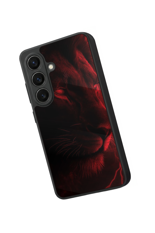 Samsung Galaxy S26 Uyumlu Aslan Tasarımlı Glossy Premium Kılıf