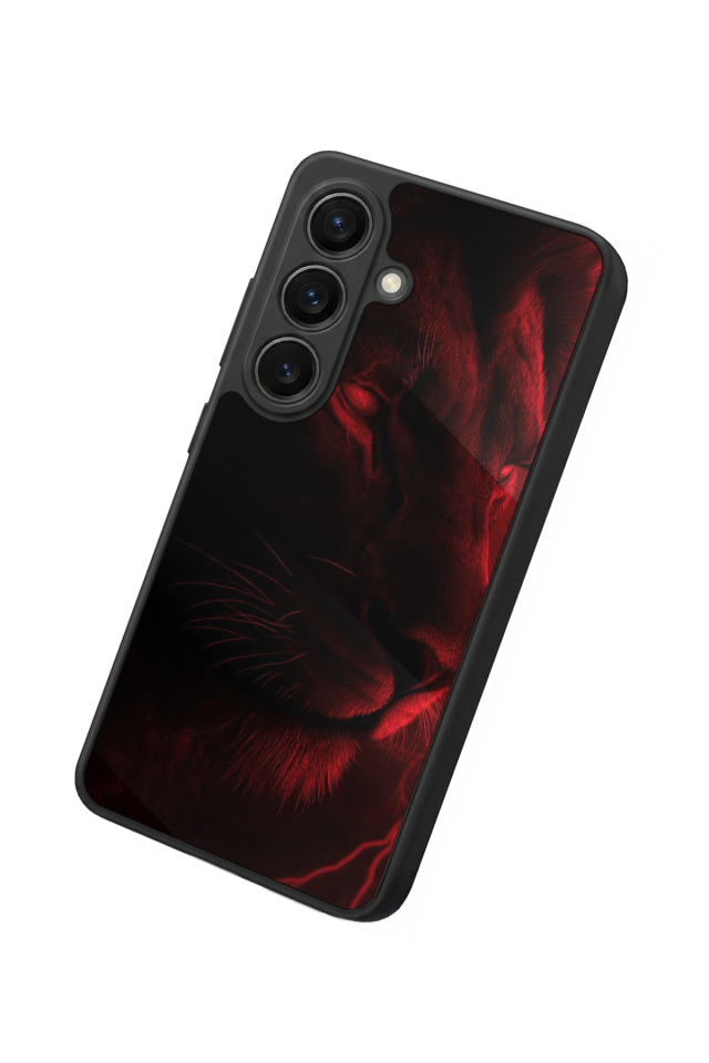 Samsung Galaxy S26 Uyumlu Aslan Tasarımlı Glossy Premium Kılıf