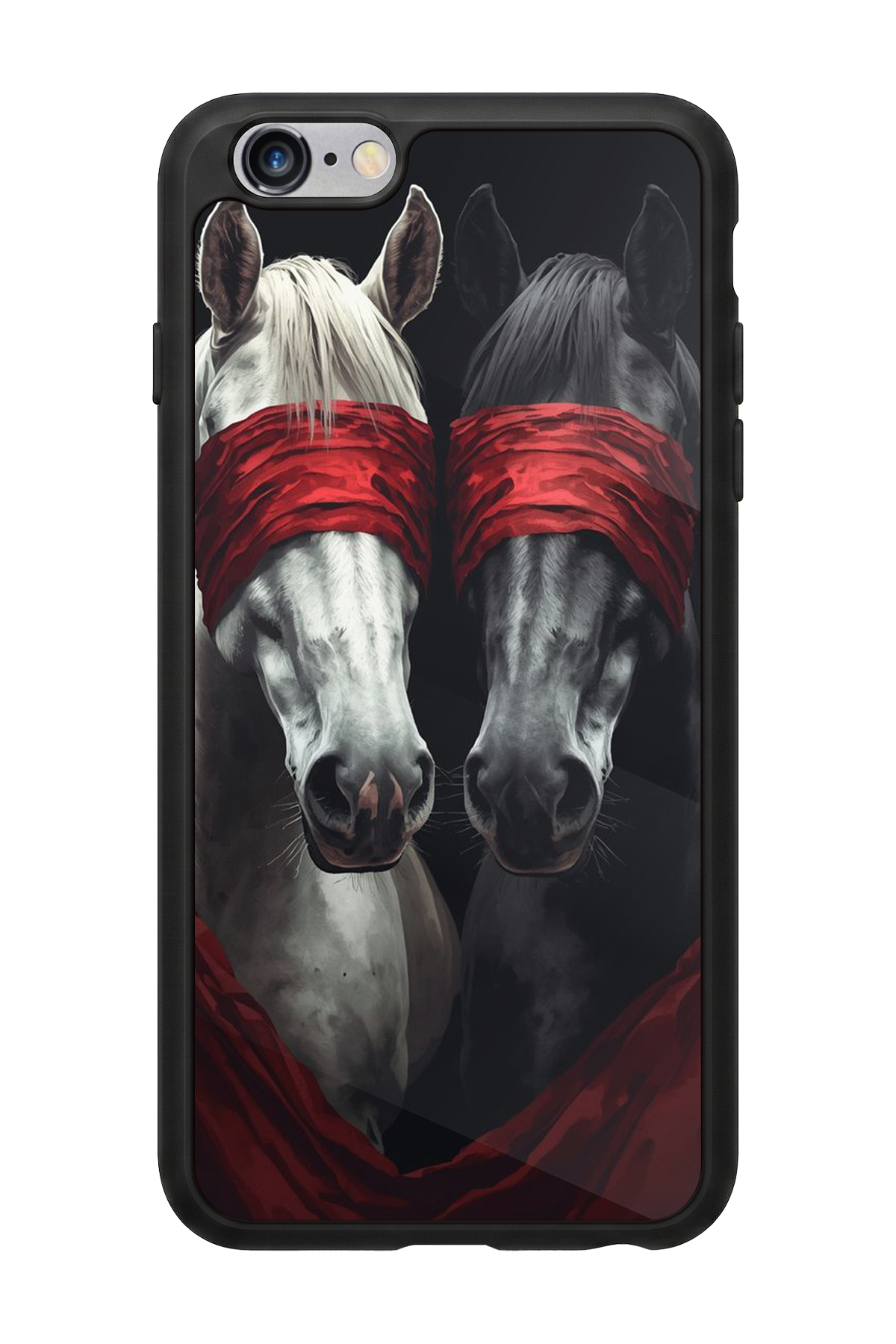 iPhone 6s Plus Uyumlu At Horse Tasarımlı Glossy Premium Kılıf