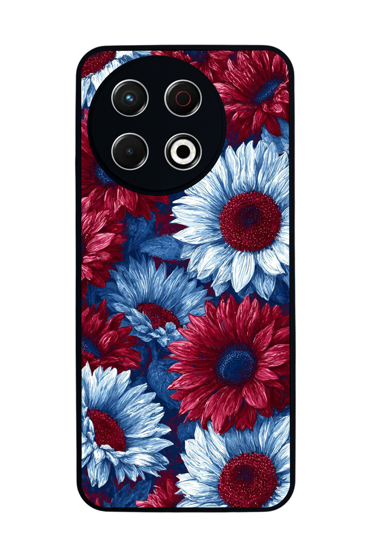 Tecno Spark 30 Pro Uyumlu Cicek Tasarımlı Glossy Premium Kılıf