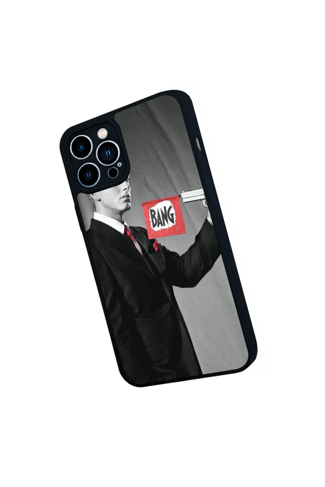 iPhone 13 Pro Max Uyumlu Eminem Tasarımlı Glossy Premium Kılıf