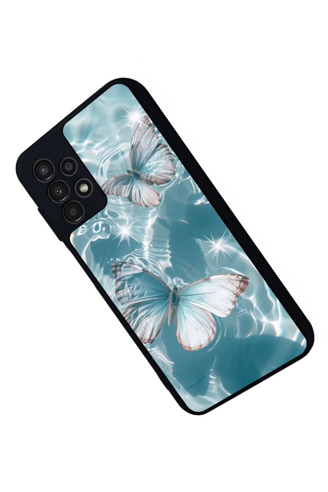 Samsung Galaxy A13 Uyumlu Kelebek Tasarımlı Glossy Premium Kılıf